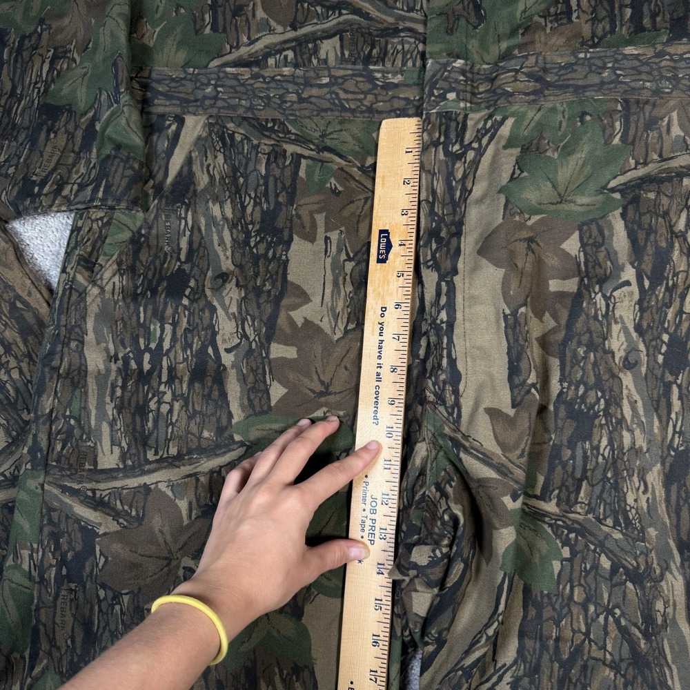 Vintage Deer River Coveralls Men's XL Camo TREBARK Hunting Outdoors USA 90s - Picture 5 of 15